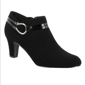 Easy Street JEM Heeled Black Ankle Bootie